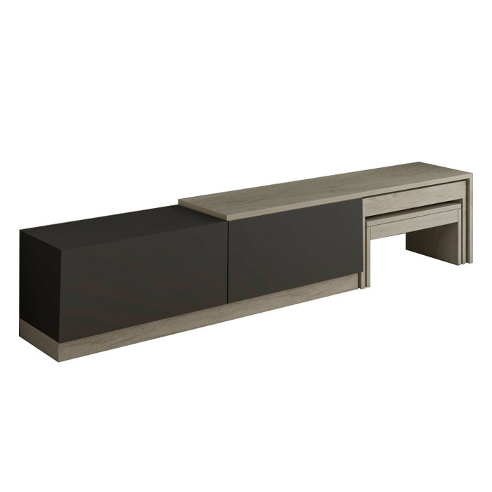 Hanah Home Soporte para TV Nest Travertino y Antracita